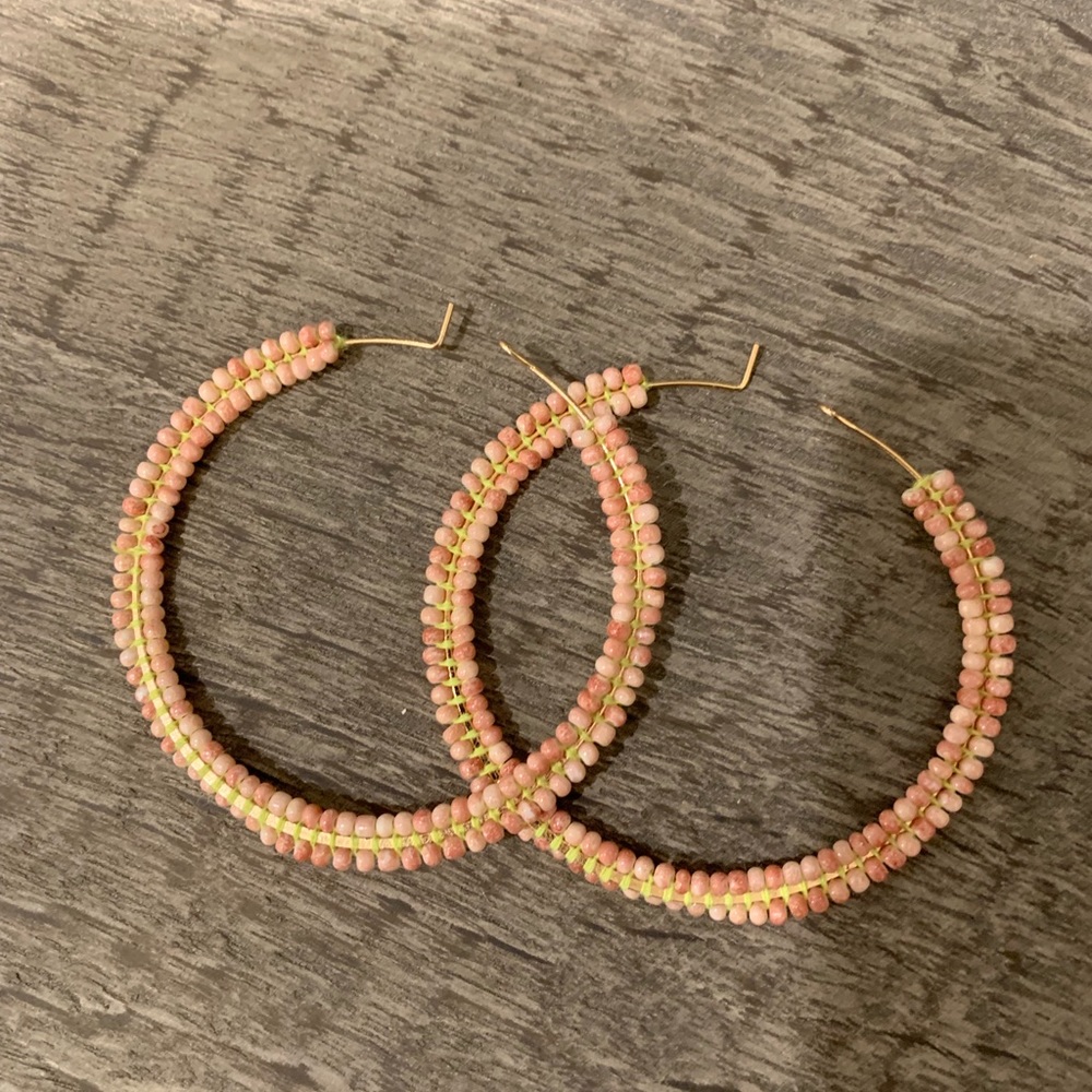Beaded hoops